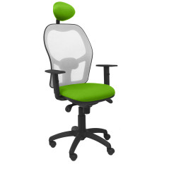 SILLA JORQUERA TELA CON CABECERO MALLA GRIS