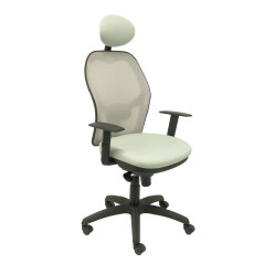 SILLA JORQUERA TELA CON CABECERO MALLA GRIS