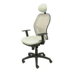 SILLA JORQUERA TELA CON CABECERO MALLA GRIS
