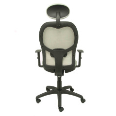 SILLA JORQUERA TELA CON CABECERO MALLA GRIS
