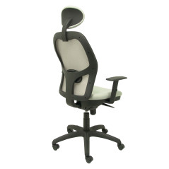 SILLA JORQUERA TELA CON CABECERO MALLA GRIS