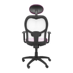 SILLA JORQUERA TELA CON CABECERO MALLA GRIS