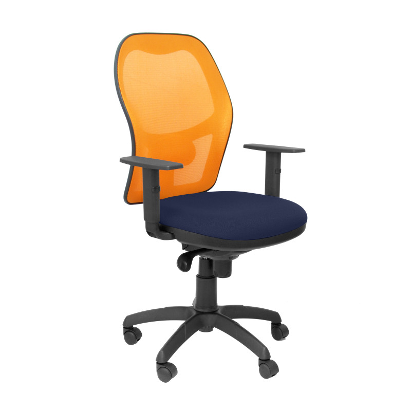 SILLA JORQUERA BALI CON BRAZOS MALLA NARANJA