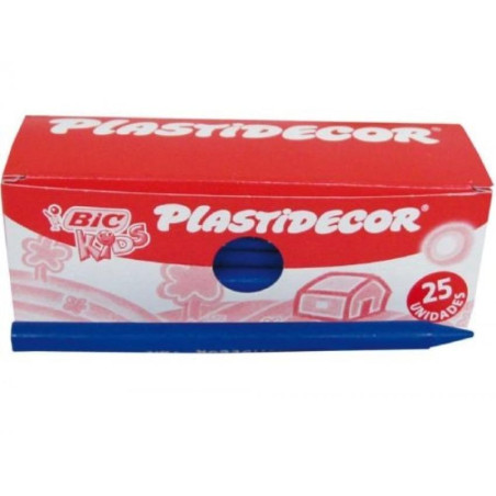 CAJA 15 LÁPICES DE CERA BIC KIDS PLASTIDECOR "PEQUES"