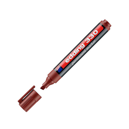 ROTULADOR PERMANENTE EDDING 330 1-5 mm. MARRÓN