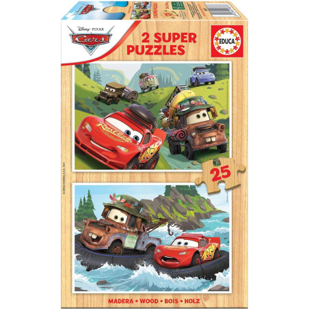 SET 2 PUZZLE EDUCA "CARS" 25 PIEZAS