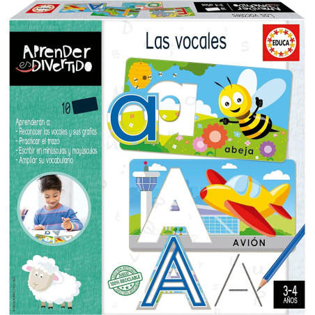 JUEGO EDUCA "APRENDER ES DIVERTIDO: LAS VOCALES"
