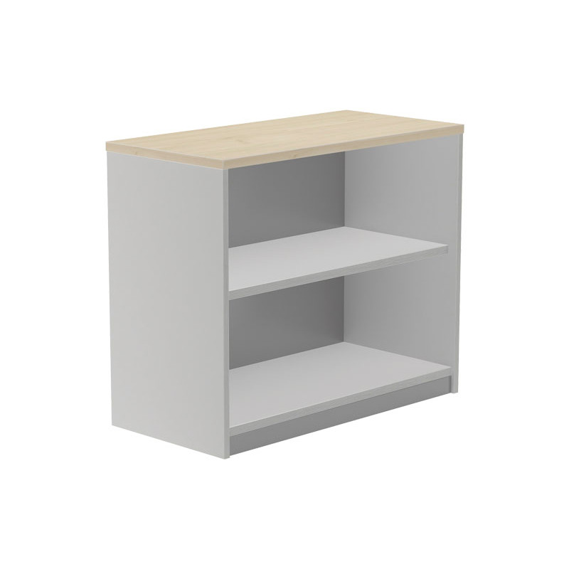ARMARIO LIBRERÍA ROCADA SERIE STORE  ALUMINIO - HAYA 78x90cm