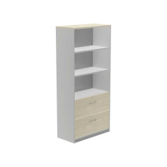 ARMARIO CARPETERO ROCADA SERIE STORE  ALUMINIO - HAYA 195x90cm