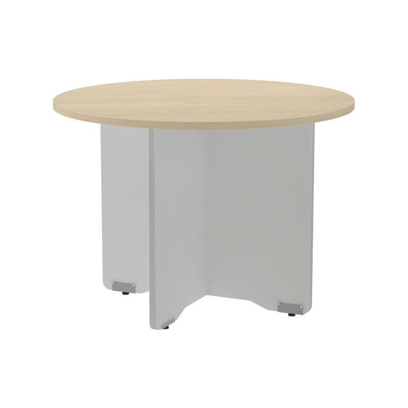 MESA ROCADA CIRCULAR Y PIE PANEL SERIE MEETING COL. HAYA - HAYA 100 CM