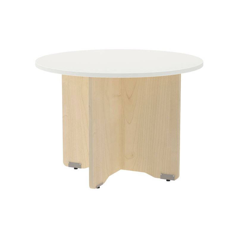 MESA ROCADA CIRCULAR Y PIE PANEL SERIE MEETING COL. HAYA - BLANCO 100 CM MESA ROCADA CIRCULAR Y PIE PANEL SERIE MEETING COL. HAYA - BLANCO 100 CM
